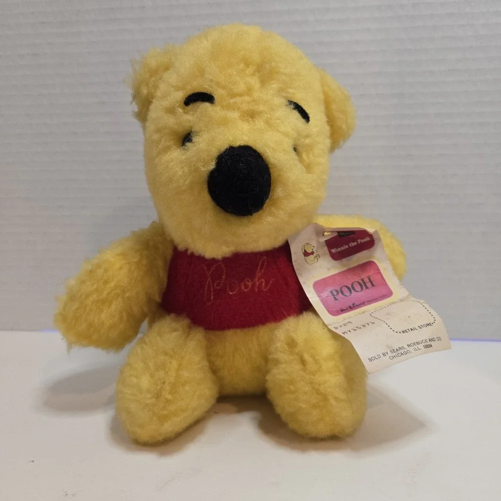 NEW Vtg Disney Winnie the Pooh Bear 70's‎ Sears Gund Plush Stuffed Animal 7